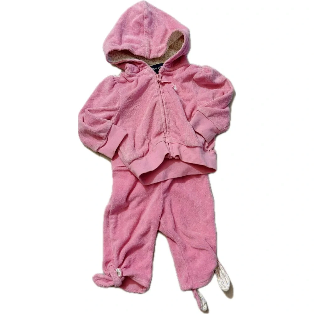 Ralph Lauren Pink Kids Matching Set